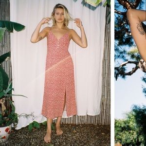 UO rooftop slit midi dress